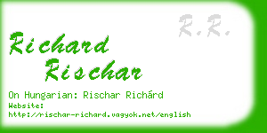 richard rischar business card